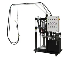 Máquina de enchimento de selante de silicone de vidro oco, máquina extrusora de selante de dois componentes, vidro duplo