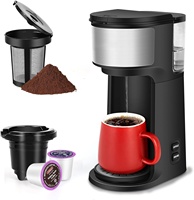 Cafetera Eléctrica 2 en 1 de 110V, Cafetera de Cápsulas Multiporción para Uso Doméstico y Hotelero