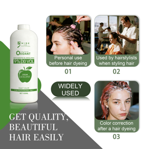 Crema oxidante de peróxido de hidrógeno, polvo blanqueador para el cabello y revelador Para desvanecer el color para reveladores de color de cabello 6% 9% 12%, coloración uniforme - Product Image 4