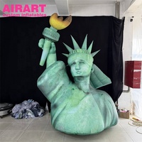 Statue de la Liberté gonflable géante personnalisée, Réplique gonflable de bâtiment célèbre, Mascotte promotionnelle pour événements et festivals, Vente directe usine