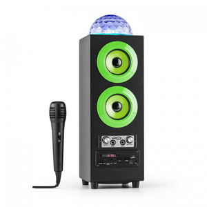 Bola de Discoteca LED Reactiva a la Música, Karaoke, Reproductor de MP3 con USB/SD, Batería Recargable Integrada - Product Image 1