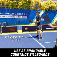 Barrières de pickleball très vendues aux États-Unis et au Canada, lot de 3 - Choisissez le modèle personnalisable ou pré-personnalisé - Diviseurs de terrain pour terrains de pickleball