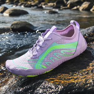 Chaussures d'eau pour femmes, séchage rapide, dessus en mesh, semelle en caoutchouc, plage, été, sport de plein air, bout fermé - Product Image 4