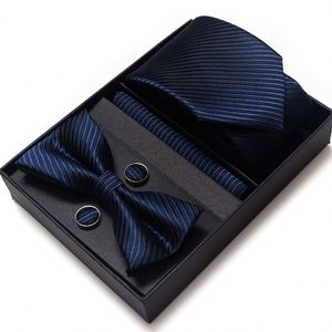Ensemble cravate et foulard carré de marque pour homme, idéal pour le bureau, les affaires, les événements et les cadeaux pour père - Product Image 1