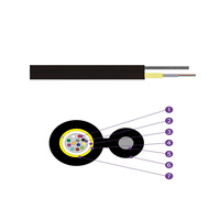 GYAXTC8Y Figure-8 Fil d'acier autoportant Uni-tube avec fils en aramide Câble à fibre optique