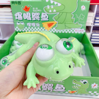 Jouet sensoriel anti-stress en TPE/silicone au design crocodile pour soulager le stress et les troubles du TDAH/autisme - Unisexe pour les enfants de 5 à 7 ans