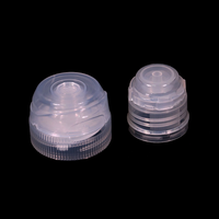 Compte-gouttes couvercle de distribution de poudre, couvercle de distribution de poudre, bec en plastique bouteille bouchon en aluminium, pot torsadé, bouchon rotatif d'huile