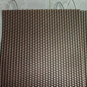 Grilles décoratives en maille d'acier inoxydable pour cloisons architecturales, finitions bronze/laiton/cuivre, pour murs et plafonds - Product Image 2