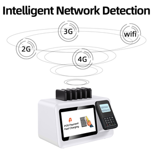 Station de location de batteries externes partagées intelligente à 6 emplacements <span class=keywords><strong>avec</strong></span> borne de recharge et paiement par <span class=keywords><strong>carte</strong></span> de crédit POS pour hôtels, bureaux et cafés - Product Image 4