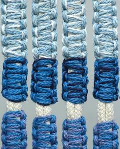 Décoration murale tissée tropicale côtière, motif vague ombrée en fil de coton, pour chambres en bord de mer ensoleillées - Product Image 6