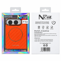 Étui magnétique antichoc de style professionnel avec protection d'écran avant pour iPhone Duo Fold 18 DUO