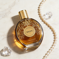 Fabricante de Botellas de Vidrio Vacías para Perfume con Cuello de Presión, Estilo Árabe, Nuevo Diseño, Botellas de Vidrio para Perfume de 30 ml, 50 ml, 100 ml