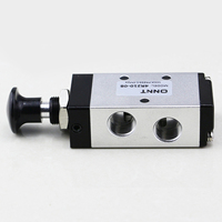 5 ports 2 positions G1/4 4R210-08 levier de soupape d'air pneumatique de contrôle de poussée de main personnalisable pour les vannes de commande d'air d'OEM de gaz