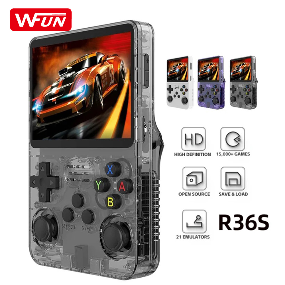 มือถือ r36s ย้อนยุค-ดำ