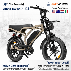 Vélo Électrique Urbain QMHEEL V20 Limited 48V avec Batterie au Lithium et Pneus Kenda Fat Tire pour Vente en Gros aux Détaillants Transfrontaliers - Product Image 1