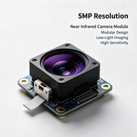 Módulo de Cámara de Infrarrojos Cercanos de 5MP, Módulo de Cámara de Visión Industrial CMOS NIR para Inspección por Visión Artificial