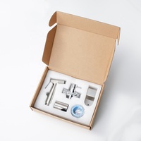 Shattaf Réglable Pression D'eau De Poche En Acier Inoxydable 304 Toilette Douche Bidet Pulvérisateur Ensemble