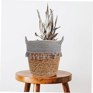 Corde <span class=keywords><strong>de</strong></span> paille Panier <span class=keywords><strong>de</strong></span> rangement tissé Pot <span class=keywords><strong>de</strong></span> fleur avec doublure en plastique utilisé pour pot <span class=keywords><strong>de</strong></span> fleur ou vêtements <span class=keywords><strong>et</strong></span> <span class=keywords><strong>autres</strong></span> <span class=keywords><strong>choses</strong></span> - Product Image 5