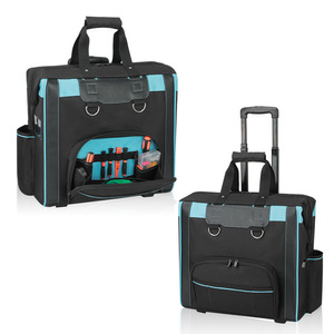 Custom Made Rolling <b>Tool</b> <b>Bag</b> 47.5*25*45Cm With Top Handle For Electrical Household Hardware Property Cleaning - Product Image 1