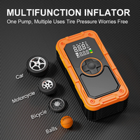 Jump Starter Air Compressor 1000A 14.8V Portable Tire Inflator LED Light USB Power Bank 150PSI Digital Screen Emergency Tool Kit
