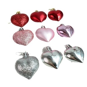Colgante de Amor de 5.5cm, Bola de Plástico con Forma de Corazón Alienígena, 36 Piezas, Guirnalda de Luces, Decoración Navideña con Serigrafía - Product Image 2