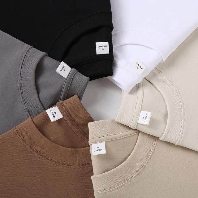 Custom 260g Pure Cotton Oversized T Shirt Heavy Weight Drop Shoulder Streetwear Tee Shirt