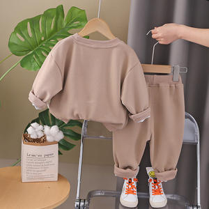 2025新款洋气两件套纯棉春季毛衣套装婴儿儿童圆领衬衫温暖天气 - Product Image 3