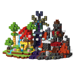 Магнитный куб, магнитные блоки, игровой набор для приключений, конструктор для детей, игрушки для малышей, креативная детская игра, пластиковый куб - Product Image 1