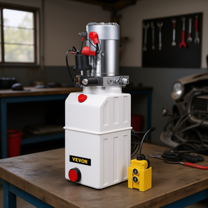 Centralina Idraulica 6 Litri a Singolo Effetto 12V DC per Sollevatore Auto e Rimorchio Ribaltabile - Product Image 2