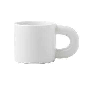 Produits les plus vendus 2025 tasse en céramique de graisse blanche mate pour tasse à thé de bureau client - Product Image 1