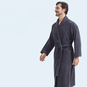 Albornoz Europeo SMOOTH para Hombre, Talla Grande, 100% Algodón, Grueso, Absorbente, Calidad <span class=keywords><strong>de</strong></span> Hotel <span class=keywords><strong>5</strong></span> <span class=keywords><strong>Estrellas</strong></span> - Product Image 1