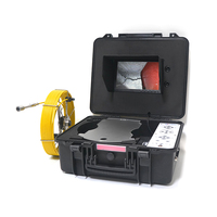 Sistema de Cámara de Inspección de Alcantarillado HD con Varilla de Empuje, Monitor Portátil y Cable de 20-120m para Inspección de Tuberías de 18-400mm