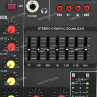 Yamamah — Console de mixage professionnelle MG6, 6 canaux DJ karaoké, mixeur direct, avec USB 48V Phantom 7-marque EQ