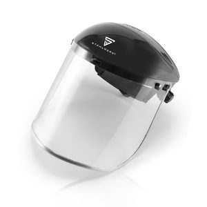 Visière de protection en polycarbonate noir réglable et ergonomique STEEL PLANT, grand champ de vision, idéale pour le métal, le <span class=keywords><strong>bois</strong></span> et le plastique - Product Image 4