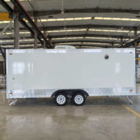 Remorque de traiteur en tôle galvanisée certifiée DOT pour l'emballage EPR français, idéale pour les camions de restauration rapide et les barres de remorquage