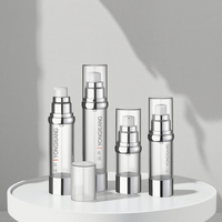 Emballage cosmétique bouteille sous vide bouteilles de pompe de lotion de soins de la peau personnels bouteilles sans air en plastique 15ml 30ml 40ml 50ml