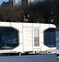 Cabines de luxe Maison capsule modulaire mobile Installation facile écologique préfabriquée Villa Appartement Utilisation Design moderne Acier