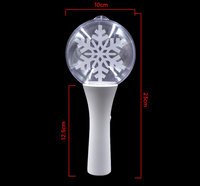 Bâton lumineux LED personnalisé avec logo, changeant de couleur, en plastique, boule acrylique lumineuse pour Halloween, Noël, Nouvel An, Thanksgiving, Remise de diplôme