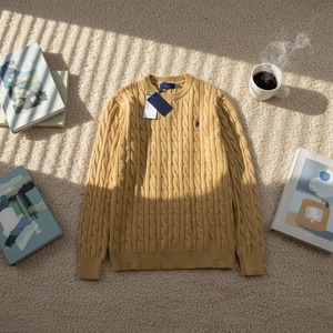 Nuovo Maglione da <span class=keywords><strong>Uomo</strong></span> a Collo Tondo Antipilling, Casual, <span class=keywords><strong>Slim</strong></span> <span class=keywords><strong>Fit</strong></span>, alla Moda, in Maglia, Stile Vintage con Tocco Old Money - Product Image 3