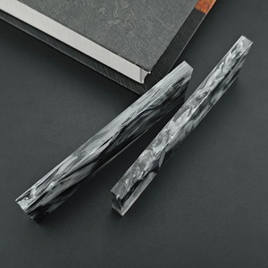 HUAAO <b>Acrylic</b> <b>Board</b> Carving Decorative Material 120 40 6.5mm Handle Scale Blank Marble Texture DIY Material Model 6901234599978 - Product Image 2