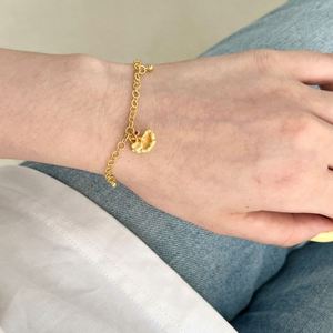 Dylam Unique Exclusive Design 18K Gold Plated S925 <b>Silver</b> 5A Zirconia Flower Pendant <b>Bangles</b> & <b>Bracelets</b> Jewelry <b>Bracelet</b> - Product Image 2
