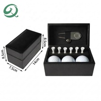 Kit complet d'accessoires de golf en gros personnalisé en usine coffret cadeau de golf balle Tee outil de divot coffrets cadeaux de balles de golf