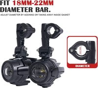 Feux antibrouillard auxiliaires LED pour BMW R1200GS ADV F800GS F700GS F650GS K1600, lampe de conduite 40W pour éclairage auxiliaire de moto