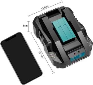 <span class=keywords><strong>Chargeur</strong></span> de batterie au lithium <span class=keywords><strong>18V</strong></span> pour adaptateur de batterie 14.4v <span class=keywords><strong>18v</strong></span> pour outil électrique de <span class=keywords><strong>perceuse</strong></span> <span class=keywords><strong>sans</strong></span> <span class=keywords><strong>fil</strong></span> DCB102 - Product Image 4