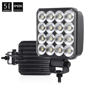 Luz de Trabajo LED de 4/5/6 <span class=keywords><strong>Pulgadas</strong></span> IP69K, Haz de Luz Amplio Universal, Certificación E-Mark, 12V 24V, Faros Antiniebla para Camioneta 4x4, Todoterreno, UTV, Tractor - Product Image 1