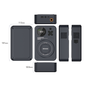 Mini Bomba de Aire Digital de 22 Cilindros, <span class=keywords><strong>12V</strong></span>, 150 PSI, con Material ABS - Arrancador de Emergencia para Auto y Compresor con Luz de Emergencia - Product Image 5