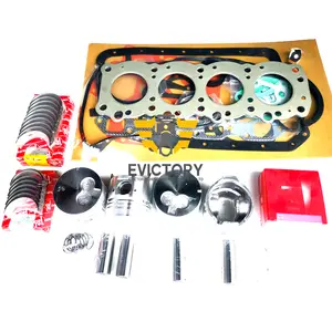 For Isuzu 4FE1 rebuild kit piston + ring + full gasket kit + big small bearings