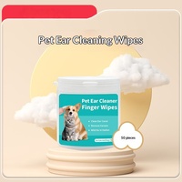 Lingettes nettoyantes pour oreilles d'animaux personnalisées avec formule, emballage avec logo et étiquette, et service de marque privée