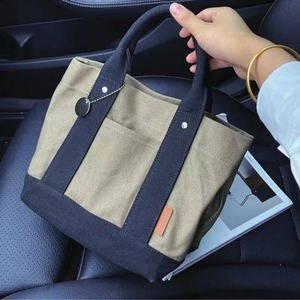 I-0169 New Design <b>Large</b> <b>Canvas</b> <b>Tote</b> <b>Bag</b> for Women Wholesale Custom Multiple Compartments Shoulder Shopping <b>Bag</b> for Ladies - Product Image 1