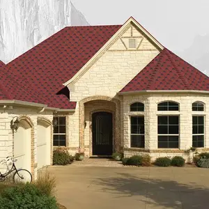 アスファルト屋根板ビチューメンカラフルな屋根シートモダンモザイクスタイル